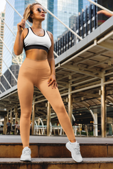 Bold Orange Women’s Gym Leggings – High-Waist, Squat-Proof, & All-Day Comfort