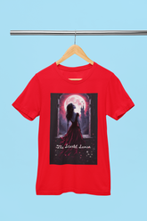 The Scarlet Savior T-Shirt – Scarlet Woman Tee | Dark Fantasy Full Moon Art | BOTC