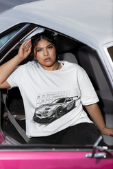 Unisex Oversized T-Shirt – LEGEND Car Graphic | Heavyweight 240 GSM Cotton Streetwear