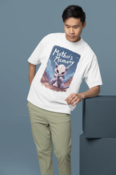 Mother’s Memory Pokémon Oversized T-Shirt – Cubone Emotional Tribute Graphic Tee (Unisex)