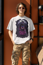 Phantom Force Gengar Oversized T-Shirt – Unisex Anime-Inspired Pokémon Ghost Type Tee