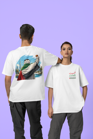 Proud of UAE Unisex Oversized Classic T-Shirt - Bold Cultural Pride Design