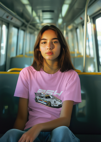 Porsche 964 Racing Oversized T-Shirt – JDM Euro Car Graphic Unisex Streetwear | 240 GSM Cotton