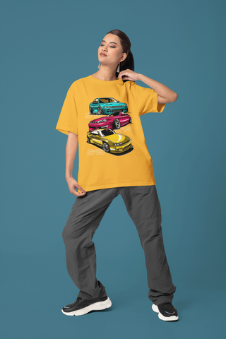 Nissan Silvia S13 S14 S15 Oversized T-Shirt – JDM Drift Car Graphic Unisex Streetwear | 240 GSM Cotton