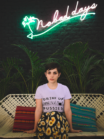 Playful Cat Wordplay Unisex T-Shirt - Whimsical Black Graphic for Cat Lovers