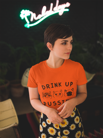 Playful Cat Wordplay Unisex T-Shirt - Whimsical Black Graphic for Cat Lovers