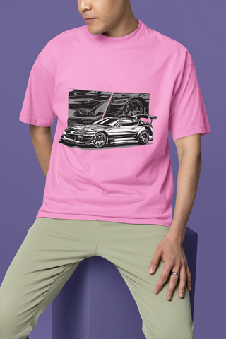 JDM Supra Graphic Oversized T-Shirt – Unisex Streetwear Car Enthusiast Tee | 240 GSM Cotton