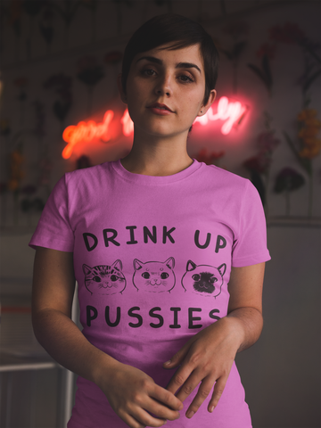 Playful Cat Wordplay Unisex T-Shirt - Whimsical Black Graphic for Cat Lovers