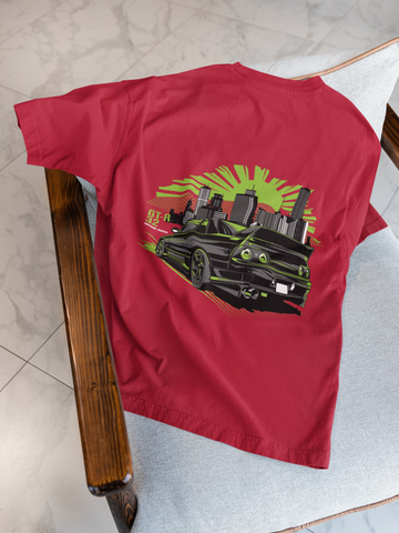 Nissan GT-R R32 Skyline Oversized T-Shirt – JDM Car Graphic Streetwear Tee | 240 GSM Heavyweight Cotton Unisex Fit