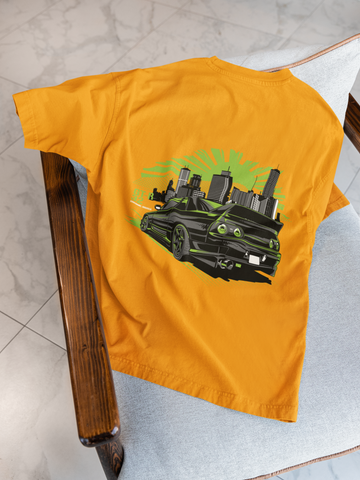 Nissan GT-R R32 Skyline Oversized T-Shirt – JDM Car Graphic Streetwear Tee | 240 GSM Heavyweight Cotton Unisex Fit