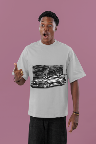 JDM Supra Graphic Oversized T-Shirt – Unisex Streetwear Car Enthusiast Tee | 240 GSM Cotton
