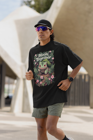 Bloom Together Bulbasaur Oversized T-Shirt – Unisex Pokémon Graphic Tee