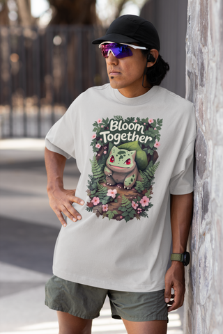 Bloom Together Bulbasaur Oversized T-Shirt – Unisex Pokémon Graphic Tee