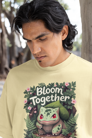 Bloom Together Bulbasaur Oversized T-Shirt – Unisex Pokémon Graphic Tee