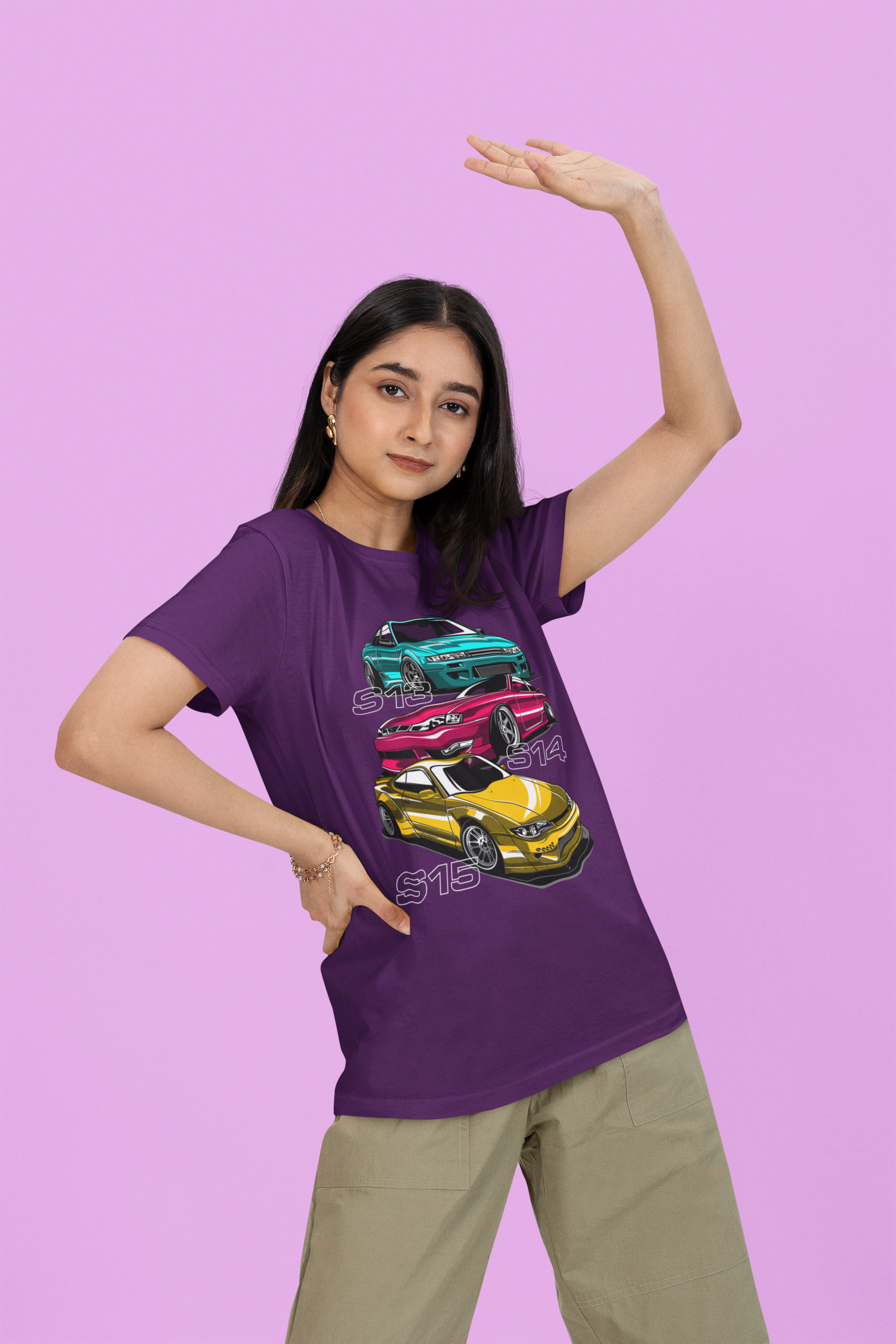 Nissan Silvia S13 S14 S15 Oversized T-Shirt – JDM Drift Car Graphic Unisex Streetwear | 240 GSM Cotton
