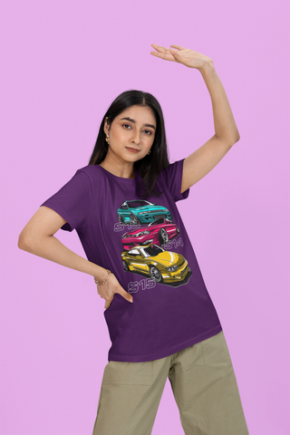 Nissan Silvia S13 S14 S15 Oversized T-Shirt – JDM Drift Car Graphic Unisex Streetwear | 240 GSM Cotton