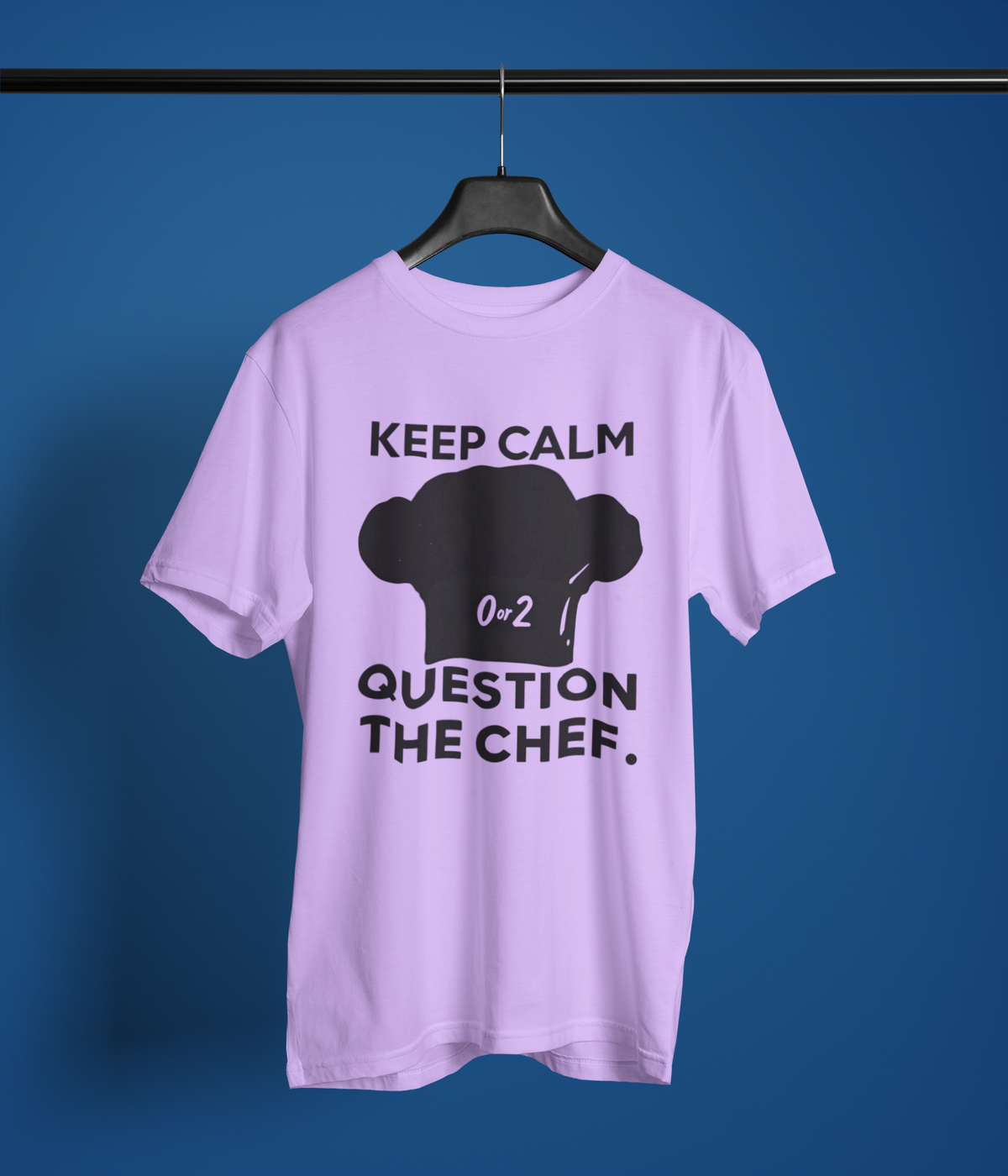 Keep Calm Question the Chef | BOTC Social Deduction Game T-Shirt | Funny Board Game Tee for Blood on the Clocktower Fans | Mens