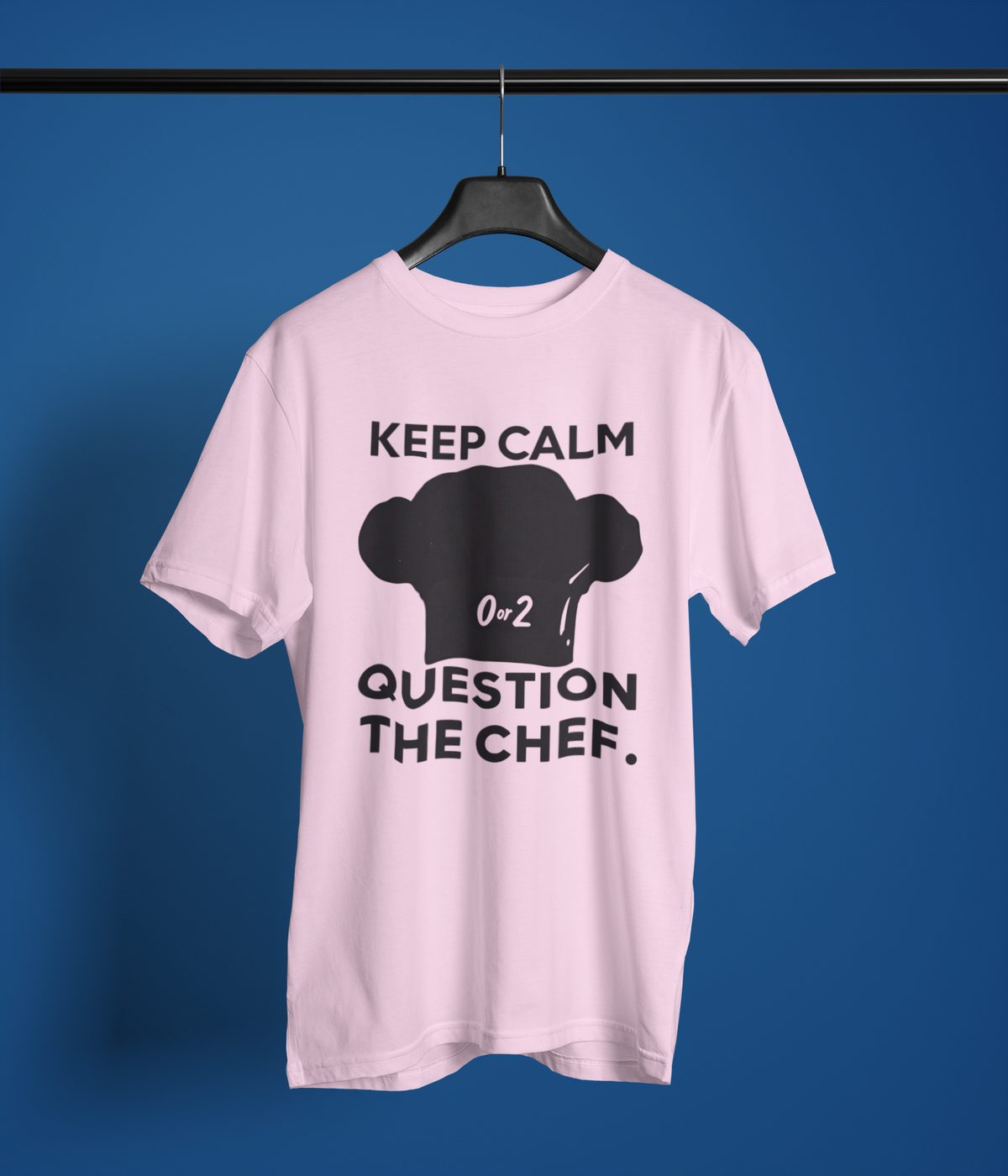 Keep Calm Question the Chef | BOTC Social Deduction Game T-Shirt | Funny Board Game Tee for Blood on the Clocktower Fans | Mens