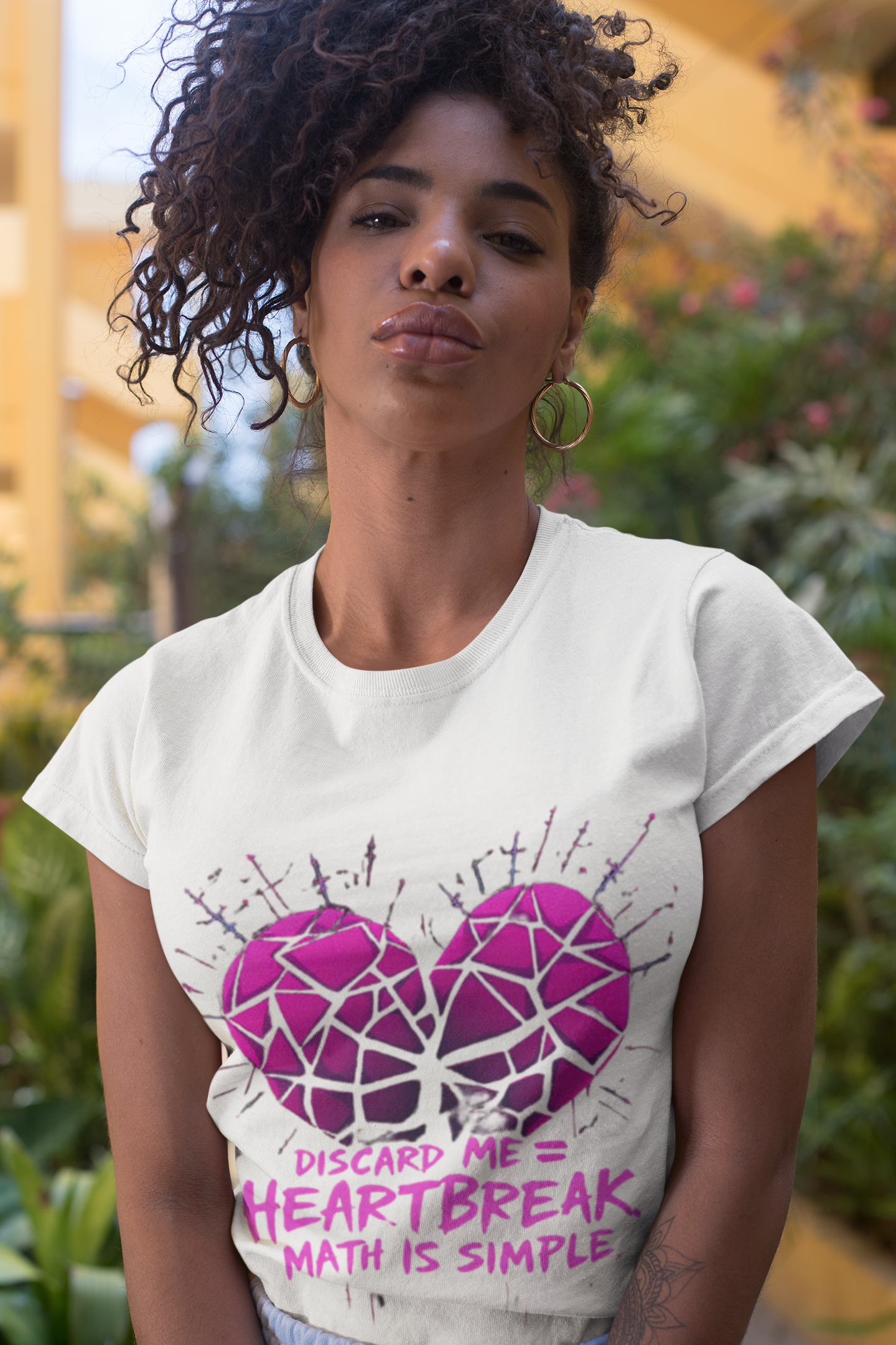 Discard Me = Heartbreak Women's T-Shirt – Love Letter Game Inspired Apparel