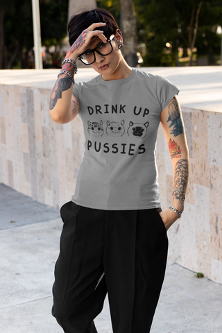 Playful Cat Wordplay Unisex T-Shirt - Whimsical Black Graphic for Cat Lovers