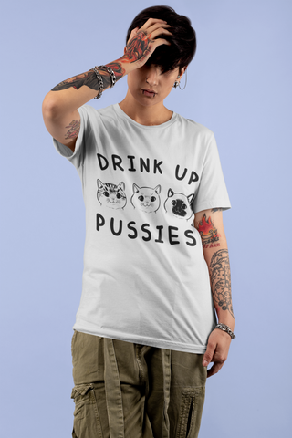 Playful Cat Wordplay Unisex T-Shirt - Whimsical Black Graphic for Cat Lovers