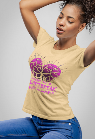 Discard Me = Heartbreak Women's T-Shirt – Love Letter Game Inspired Apparel