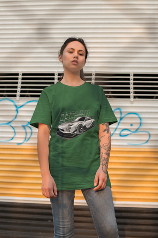 Unisex Oversized T-Shirt – LEGEND Car Graphic | Heavyweight 240 GSM Cotton Streetwear